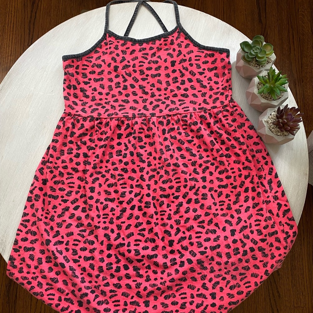 Animal Print Cotton Dress